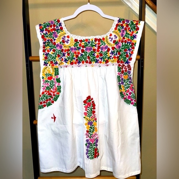 ▶️ Mi Golondrina ◀️ Arroyo De Flores Blusa small - Picture 3 of 16